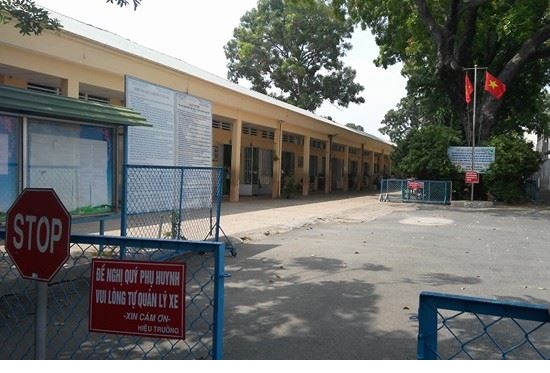  Trường tiểu học Lương Thế Vinh, Q. Thủ Đức, TPHCM nơi phụ huynh tố cáo con con bị xâm hại trong lớp