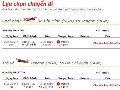 Hàng không tăng giá, cháy vé dịp lễ 30 4