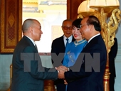 Thủ tướng yết kiến Quốc vương Campuchia Norodom Sihamoni