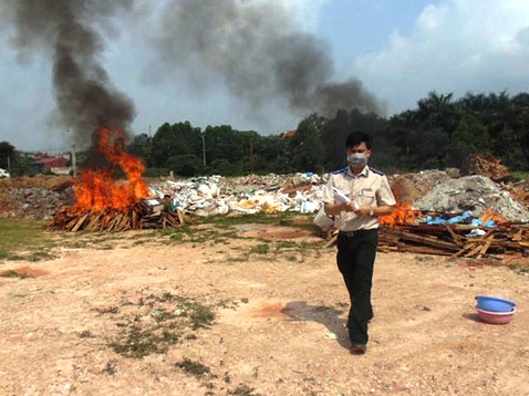 Tiêu hủy 265 bánh heroin của trùm ma túy Tráng A Tàng và đồng bọn