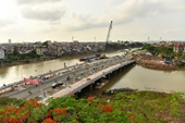 Dự án cầu vượt sông Tam Bạc, Hải Phòng Thông cầu kỹ thuật chỉ sau 50 ngày thi công