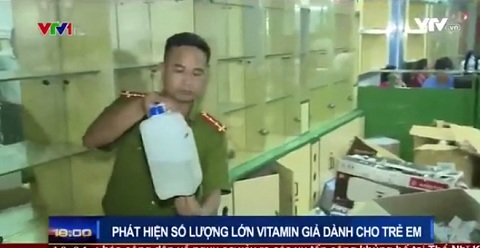 Lật tẩy cơ sở sản xuất vitamin cho trẻ em dán mác hàng Mỹ