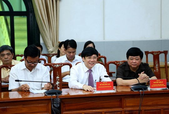 Lãnh đạo Hội Nhà báo Việt Nam và lãnh đạo Đài Tiếng nói Việt Nam tại buổi lễ.