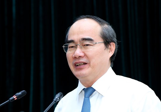 Chủ tịch Nguyễn Thiện Nhân phát biểu tại buổi lễ.