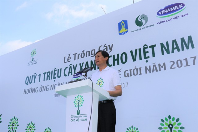 Ông Trần Minh Văn – Giám Đốc Điều Hành Công ty Vinamilk phát biểu tại sự kiện