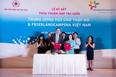 Hội chữ thập đỏ Việt Nam  FrieslandCampina Việt Nam ký kết thỏa thuận hợp tác