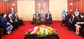 Lãnh đạo VKSNDTC tiếp Chủ nhiệm Ủy ban Tư pháp của Quốc hội Lào