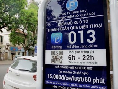 Sẽ mở rộng trông giữ xe Iparking tại 4 quận nội thành từ 1-9