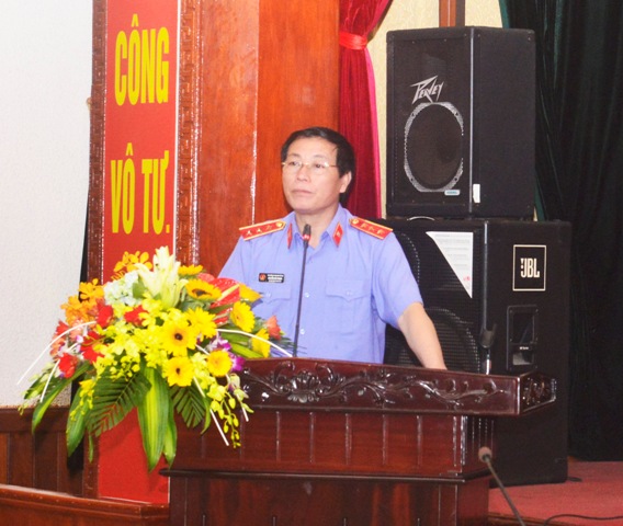 Phó Viện trưởng Thường trực VKSNDTC Nguyễn Hải Phong phát biểu chỉ đạo tại Hội nghị sơ kết 