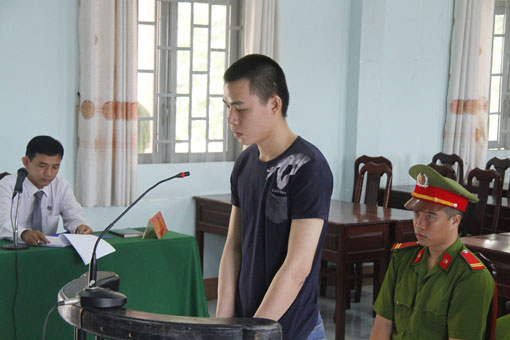 Bị cáo Nguyễn Triếc Lãm tại phiên tòa xét xử lưu động