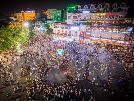 Không gian đi bộ hồ Hoàn Kiếm Hai chiều của những con số