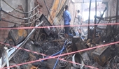 Cháy 2 nhà dân ở chợ Thiên Hộ, ước thiệt hại trên 6 tỷ đồng