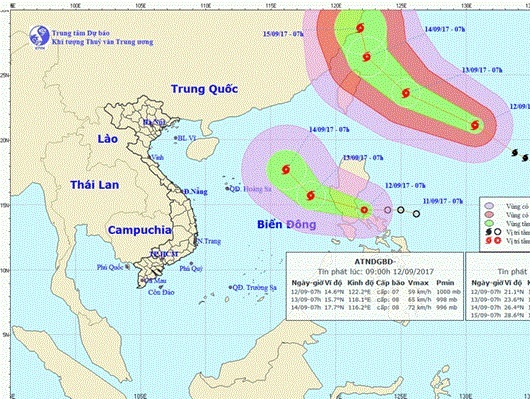 Áp thấp nhiệt đới trên Biển Đông có khả năng mạnh lên thành bão