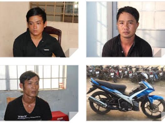 Bắt nóng băng trộm 14 mô tô trong 2 tháng