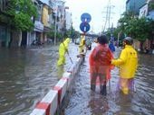 Một số khu vực tại Hà Nội bị ngập úng do mưa lớn trên diện rộng