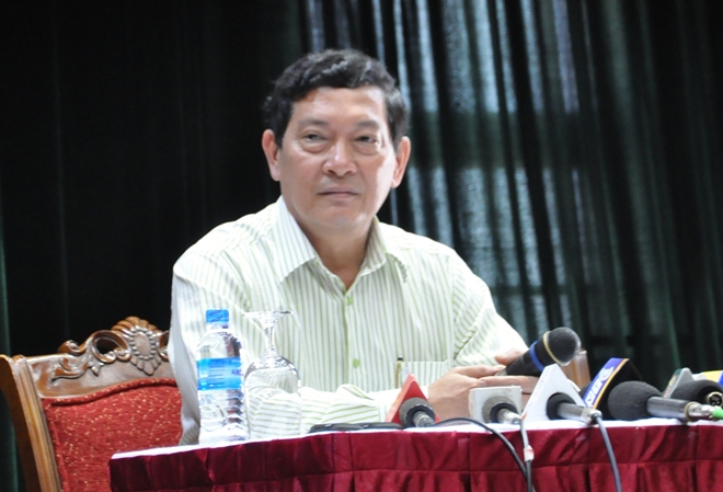 Thứ trưởng Bộ Văn hóa, Thể thao và Du lịch, ông Huỳnh Vĩnh Ái trao đổi với báo chí ngày 21-9