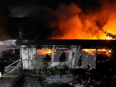 Hà Nội Cháy lớn tại thị trấn Xuân Mai, hai người tử vong
