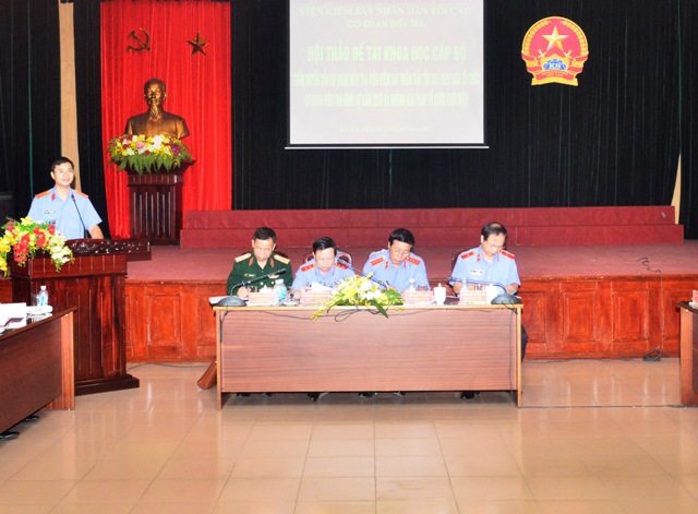 Phó Viện trưởng Thường trực VKSNDTC Nguyễn Hải Phong chủ trì hội thảo